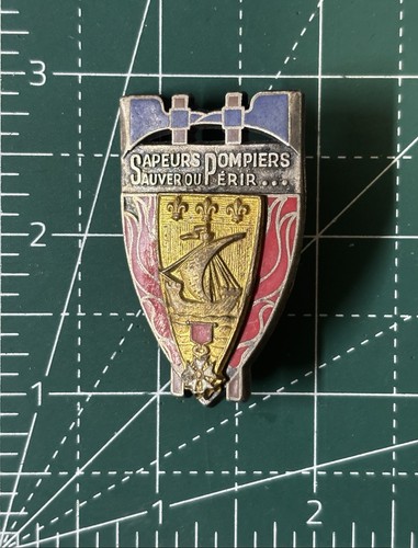Ww2 rare french fire brigade - french,