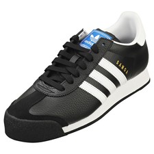 adidas Samoa Mens Casual Trainers in Black White - 11 UK