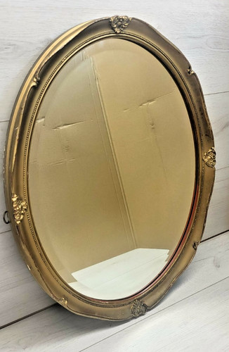 Vintage oval gold gilt wall - gold,