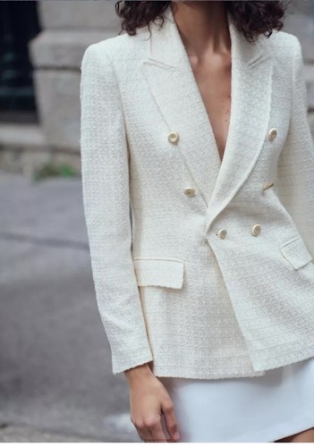 Zara ecru textured - ecru,