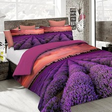 Italian Bed Linen Mb home Italy , Goodnight Duvet Cover Set, Lavender, Double