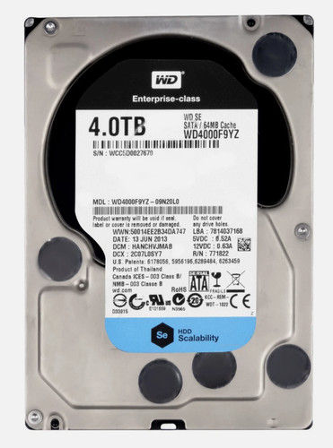 Wd4000f9yz 4tb sata - se,