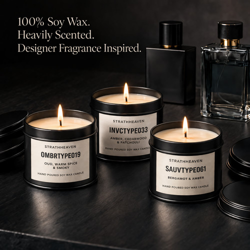 Natural soy wax - highly, scented