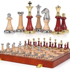Large Wooden Chess Set with