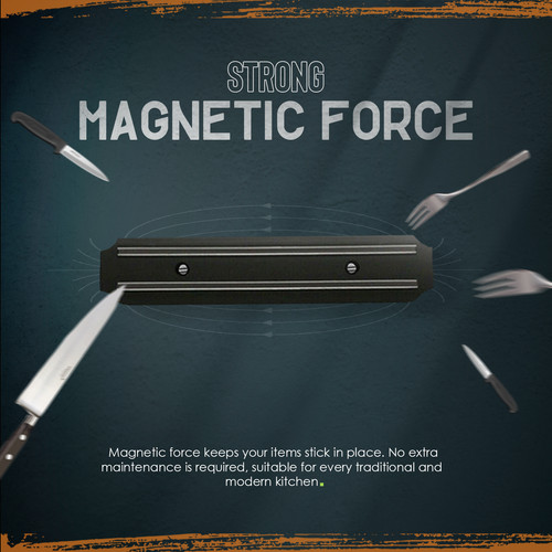 Kitchen utensil bar magnetic - kitchen,