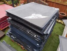 JOBLOT 20X Black 100 x 100cm pvc cladding hygiene sheets kennels walls kitchen 