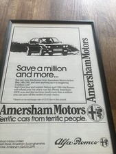Framed 1983 Original Alfa