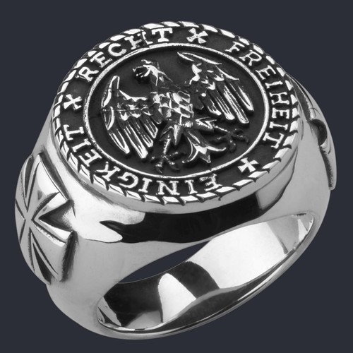German ring eagle - german, 925