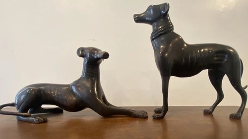 Set vintage metal bronze - set,
