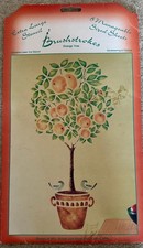 LARGE STENCIL DESIGN OF AN ORANGE TREE GREAT CONDITION