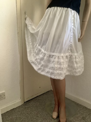 White flared full - white,