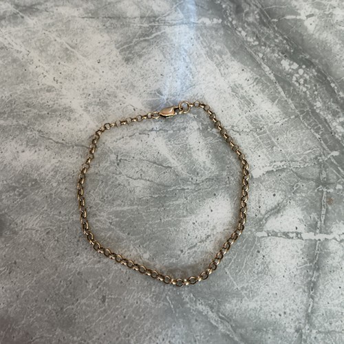 9ct gold belcher bracelet 375 - 9ct,