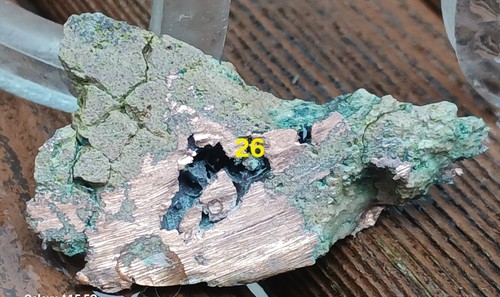 Native michigan copper ore - native,
