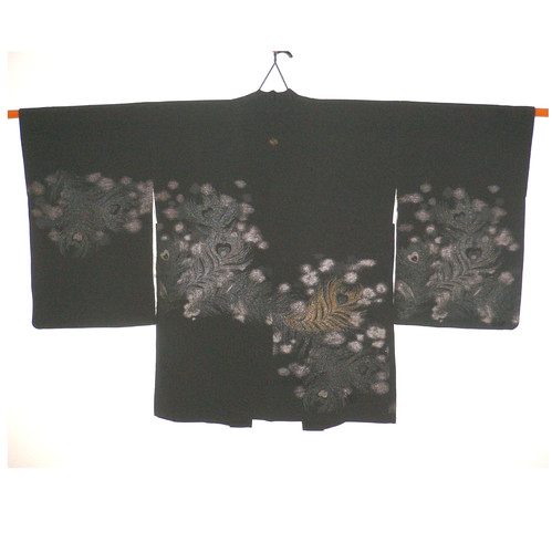 Vintage japanese black silk - vintage,