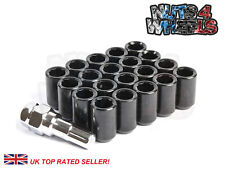 20 x Black Tuner Wheel Nuts M12x1.5 Fits Honda Civic EG EK EP3 EK9 FN2 TYPE R