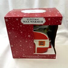 Holiday Camper RV CHRISTMAS Tree Retro Light Up Ceramic Electric Wax Warmer NEW