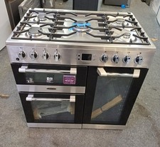 Leisure 90cm Dual-Fuel Stainless Steel & Chrome Range Cooker CK90F530X