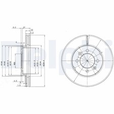 x2 Brake Disc BG2290 Fits