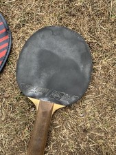 Vintage Table Tennis Bat.  Schildkrot Olympia Backside.  With A Case