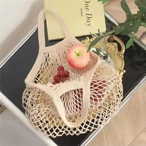 Mesh net bag reusable string - mesh,
