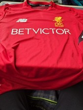Liverpool 125 Years Training Top 17/18 New Balance Small  Worn Condition 