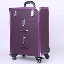Large Makeup Trolley Beauty Case Nail Technician Cosmetic Storage Box Organizer