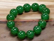 12mm Natural Grade Green Jade