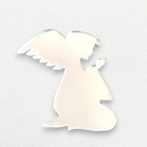 Angel praying shaped mirrors - shaped,