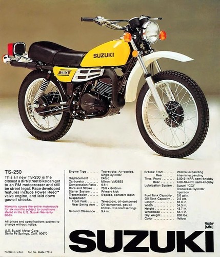 Suzuki 250 1977 - suzuki,