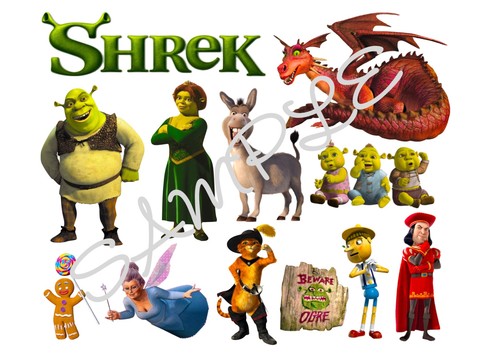 Shrek themed edible icing - icing, cake