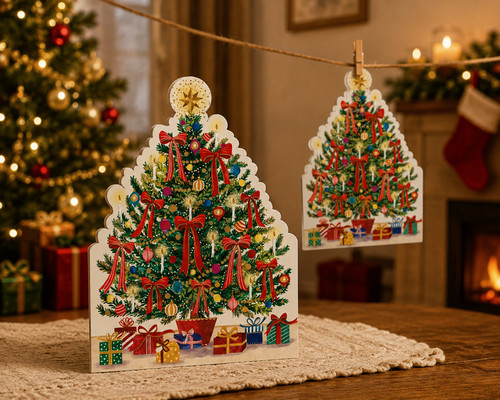 Christmas tree and presents - tree,