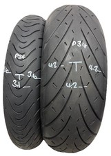 Metzeler Roadtec 01 HWM  120/70zr17 & 190/55zr17 Pair Part Worn Tyres P34