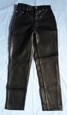 New Look 915 Black PVC "Leather-Look" Jean-Style Trousers