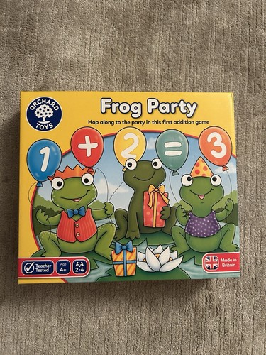 Frog party educational board - party,