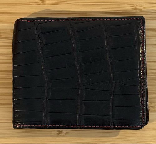 Custom black alligator leather - black,