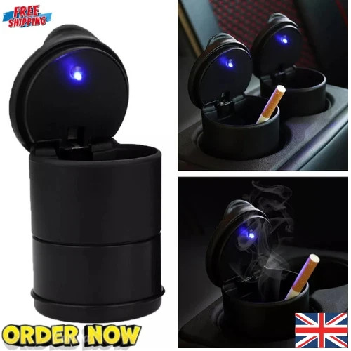 Portable car ashtray led - ashtray, light