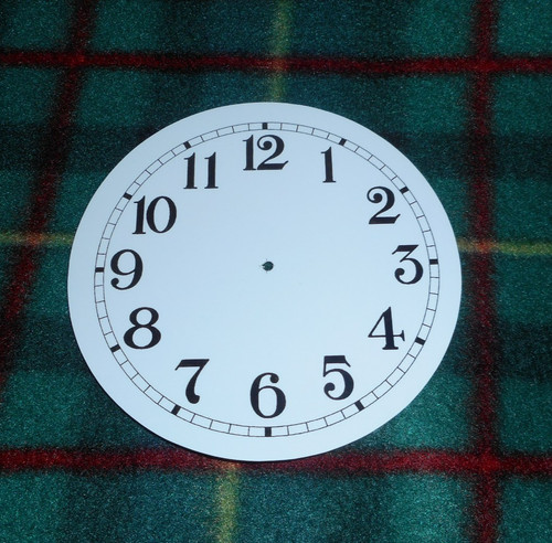 Clock dial face paper card - paper, 4