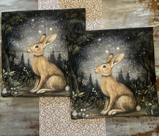 X2 Rabbit Hare Cushion Covers