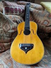 Rare Unique Antique 19th Century Romantic Guitar Quite The Oddity Early Archtop?