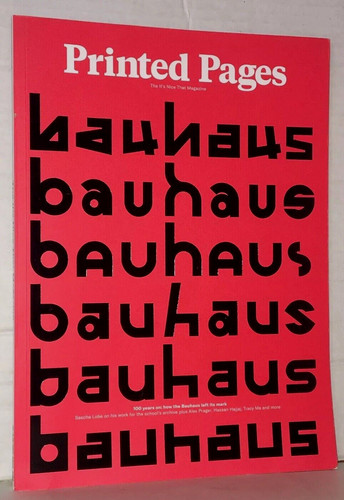 Printed pages bauhaus magazine - pages,