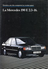Mercedes-Benz W201 190E 2.3-16 French market colour sales brochure 1984/85
