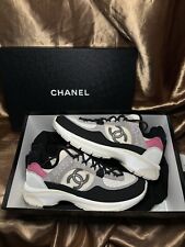 Chanel Cc suede calfskin