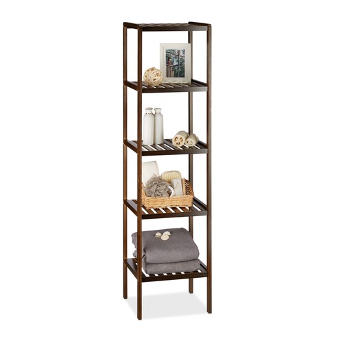 Bamboo bathroom shelf - 2x,