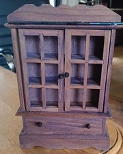 Adorable Vintage Hand Painted Minature Curio Cabinet