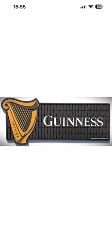 Guinness bar runner mat - mat,
