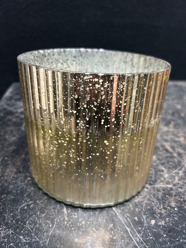 Vintage ribbed mercury glass - mercury,