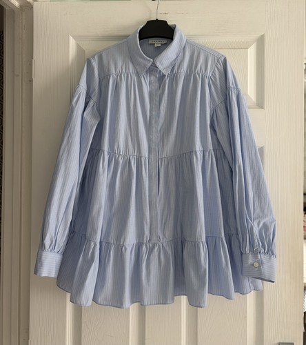 Topshop blue white striped - &,