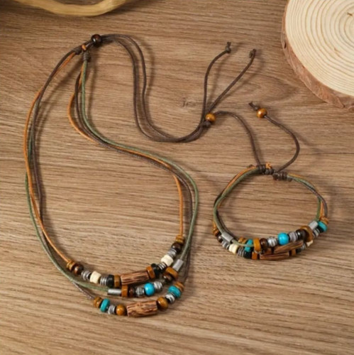 Boho necklace bracelet - boho,
