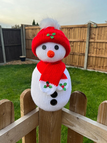 Door stop snowman - , pattern
