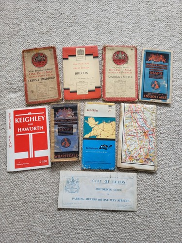 Vintage ordnance survey maps - vintage,